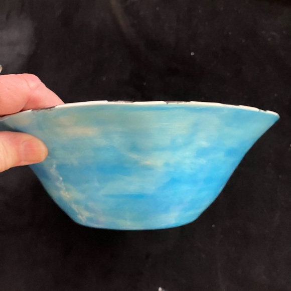 Handmade Deep Bowl” Bunny”“ 8x4” Original Design Pottery - Picture 7 of 8